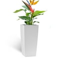 thumbnail image 5 of S-HOME Square Planter 30" High in Faux Rattan Design 1-Pack with Automatic Watering System for Indoor or Outdoor Use, 5 of 11