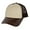 Brown, variant on Mens Adjustable Trucker Hat Straw With Dark Navy Clear Visor Bill