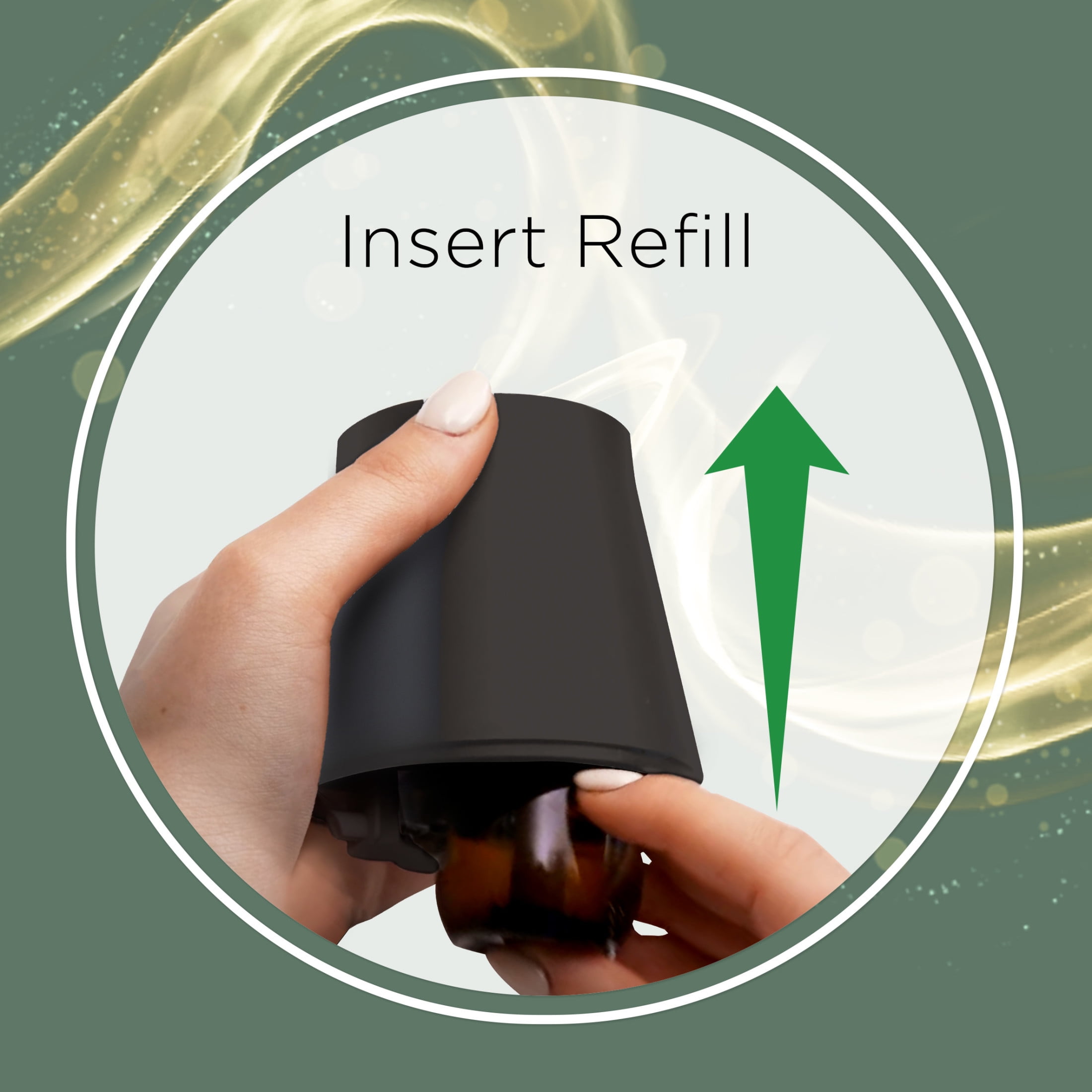 Air Wick Essential Mist Vibrant Scented Oil Air Freshener Diffuser Refill, Cotton and White Lotus, 1 Count