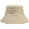 thumbnail image 6 of CoCopeaunts Large Bucket Hat with Windproof Rope Shade Men Fisherman Hat Solid Women Basin Hat Breathable Summer Mesh 2 Sizes, 6 of 8