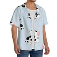 thumbnail image 4 of Fotbe Cute Farm Cow print Short Sleeve Button Down Shirts for Men Casual Summer Beach Wrinkle Free Shirt-4X-Large, 4 of 7