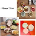 thumbnail image 2 of Bxaolu Unbreakable Wheat Straw Plates 5.9 Inch, Reusable Lightweight Deep Plates Dinner Dishes Plastic Plates Dinnerware for Adult, 4 Pcs, 2 of 8