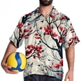 thumbnail image 4 of Tree Men's Casual Button Down Short Sleeve Printed Summer Beach Shirts, 4 of 6