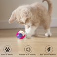 thumbnail image 3 of 4 unidades de pelotas de juguete para gatos, bolas de juguete de sisal interactivas para mascotas, bolas de juguete de gatito de color aleatorio Afortunado Sencillez, 3 of 5