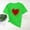 Green, variant on Kctiaxy Women's T-Shirts Casual Round Neck Valentiness Women Blouses Fashion Love Printed Short Sleeve Tops for Summer