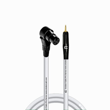 Coluber Cable - Right Angle XLR Female to 3.5 TS Male - Pro 3-Pin Connector