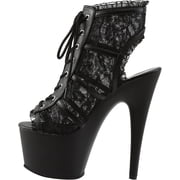 Womens Pleaser Adore 796LC Open-Toe Bootie