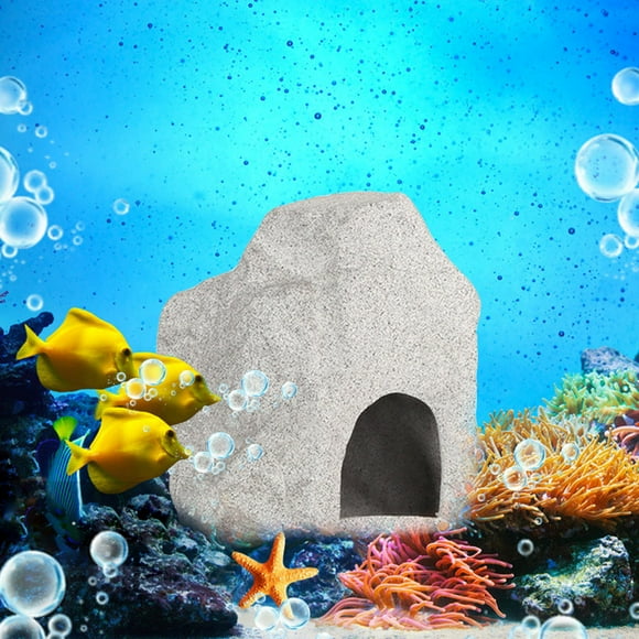 Labymos Aquarium Ceramic Cave Decoration Aquarium Cichlid Stone Ceramic Rock Cave Aquarium Fish Tank Ceramic