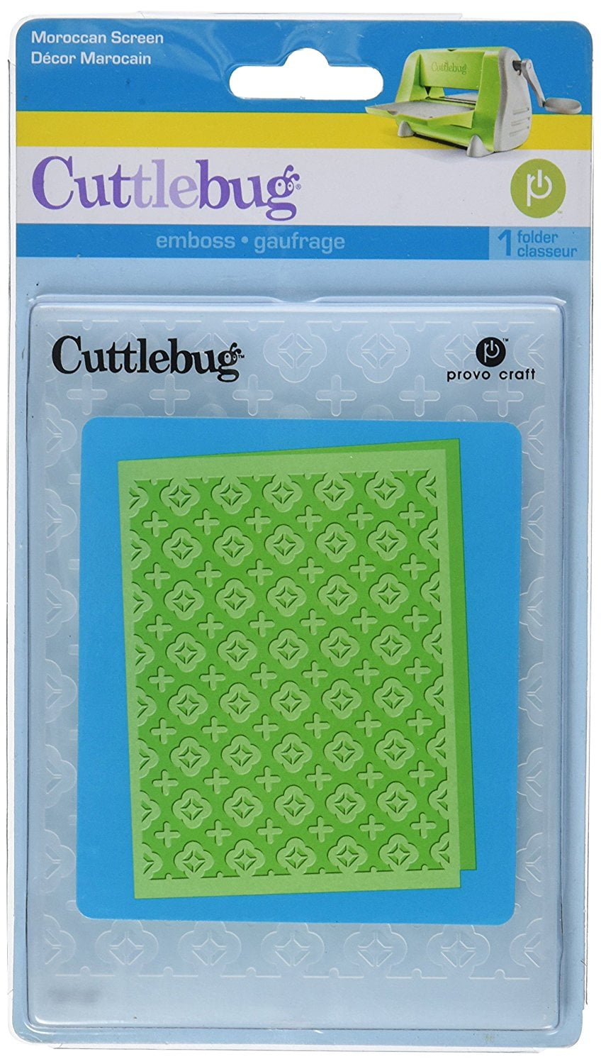 Provo Craft Cuttlebug 2X2.75 Embossing Folder Set-Winter Jelly 