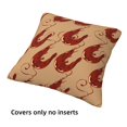thumbnail image 3 of Throw Pillow Covers, Shrimp No.9054 Soft Square Pillow Cases with Invisible Zipper for Couch Bed Sofa, Farmhouse Fall Home Decor 18"x18", 3 of 7