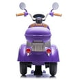 thumbnail image 5 of 12V Kids Electric Motorcycle Ride On Toy, 3 Wheel Toddler Motorcycle W Dual Motors, LED Lights, Bluetooth Music, USB, Storage, Anti-Slip Design, Motorcycle Toy Gift for Boys & Girls Ages 3–6, Purple, 5 of 9