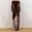 Coffee, variant on mihongmao Summer Outfits 2 Piece Sets for Women Dressy Women's Casual Loose-fitting Round Neck Pullover Long-sleeved Trousers Velvet Suit Black L