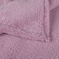 thumbnail image 2 of PiccoCasa Sherpa Throw Blanket Fluffy Fleece Lightweight Blanket Sofa Couch, Lavender King, 2 of 7