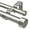 Silver, variant on 1 Inch Double Curtain Rods 66 to 120 Inches (5.5-10 Feet), Heavy Duty Adjustable Double Curtain Rod for Windows, Gold Drapery Rods with End Caps