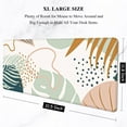 thumbnail image 2 of Large Mouse Pad, XXL Gaming Mousepad, Desk Mat for Desktop, Thick Rubber, Big & Long Size, Stitched Edges, Full Desk Pad for Laptop & Computer, Extended 31.5 x 11.8 in, Boho Leaves, 2 of 6