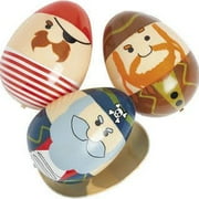 Fun Express Plastic Pirate Easter Eggs - 12 Pieces