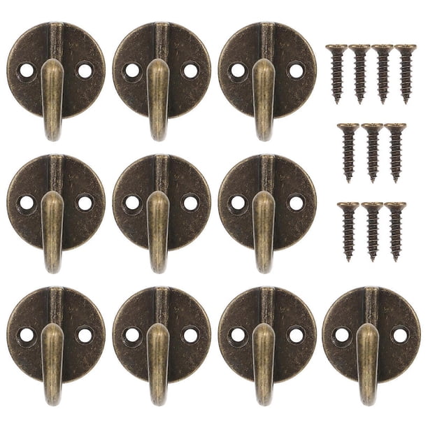 10 Pcs Coat Rack Wall Mounted Vintage Wall Hooks Towel Robe Hook Wall Hat Hook Door Clothes Shelf Wall Coat Hangers