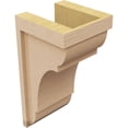 thumbnail image 5 of 7"W x 7"D x 14"H Wide Bryant Rough Cedar Woodgrain TimberThane Corbel, Primed Tan, 5 of 6