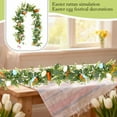 thumbnail image 3 of 6 FT Lighted Easter Garland, Pre-lit Garland with 20 LED Warm Light and Pastel Eggs Carrot Twigs for Spring Mantle Fireplace Indoor Home Holiday Party Decorations, 3 of 5
