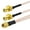 1 male to 2 female, variant on SMA Splitters Cable SMA Female to Double SMA Male Connectors Extension Pigtail Cable RG316 for 4G Routers Networking