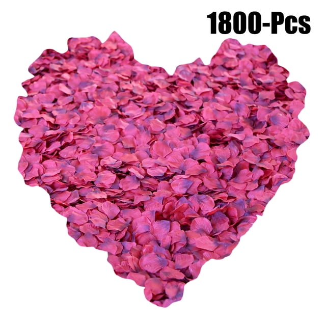 1800PCS Artificial Petals Decorative Rose Petals Flower Petals for Wedding