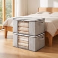 thumbnail image 5 of Storage Bags for Clothes with Handles and Clear Window Foldable Clothes Storage Bins for Closet Quilt Blanket Organizer with Zipper by PALIFEUR, 5 of 10