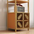 thumbnail image 2 of JRHRXXY Tall Large Floor Storage Cabinet,Freestanding Cabinet with Door for Bathroom,Living Room,Kitchen, 2 of 10