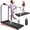 Black 511, variant on Foldable Treadmill for Small Spaces with Handle Bar & Incline, 2 in 1 Under Desk Walking Pad and Vibration Pad with Remote Control for Home Office
