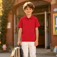 thumbnail image 6 of Boys Girls Polo Shirts Short Sleeve Button Up Classic Fit School Uniform Kids Casual Golf T Shirt, 150, 6 of 6