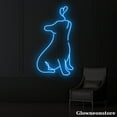 thumbnail image 2 of Glowneon French Bulldog Neon Sign, Bulldog Heart Led Sign, French Bulldog Line Art, French Bulldog, 2 of 3