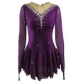 thumbnail image 2 of LIUHUO High-Elasticity Competition-Ready Ice Skate Dress Available in Multiple Colors with Sparkling Diamonds, 2 of 8
