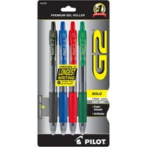 Pilot Gel Pen Retractable, Refillable, Bold Point 4 Count