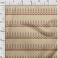 thumbnail image 3 of oneOone Polyester Spandex Dark Beige Fabric Asian Block Sewing Material Print Fabric By The Yard 56 Inch Wide, 3 of 4