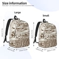 thumbnail image 4 of Daiia Vineyard Landscape 1 Vintage Canvas Backpack for Men and Women ,Hiking Backpack,Travel Laptop Bag for School,Large Capacity Backpack, 4 of 8
