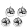 thumbnail image 2 of De Espejos De Navidad Adornos Adornos De Pared De árbol De Navidad De Plata Decoración 4pcs 8cm Soledad bolas de espejo de navidad, 2 of 8