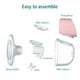 thumbnail image 5 of Sacaleches Extractor de leche eléctrico portátil, silencioso, invisible, manos libres, extractor de leche, 2 modos, 5 niveles, ajustable con brida de 27 mm para viajes en casa TOMSHOO Sacaleches, 5 of 7
