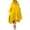 Yellow, variant on VONDA Women Plus Size Long Sleeve Buttons Solid Irregular Hem Dresses