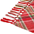 thumbnail image 3 of HGTV Home Collection by National Tree Company Christmas Tree Skirt, Red, Snowflake Embroidery, Split Seam, String Ties, 52 Inch, 3 of 4