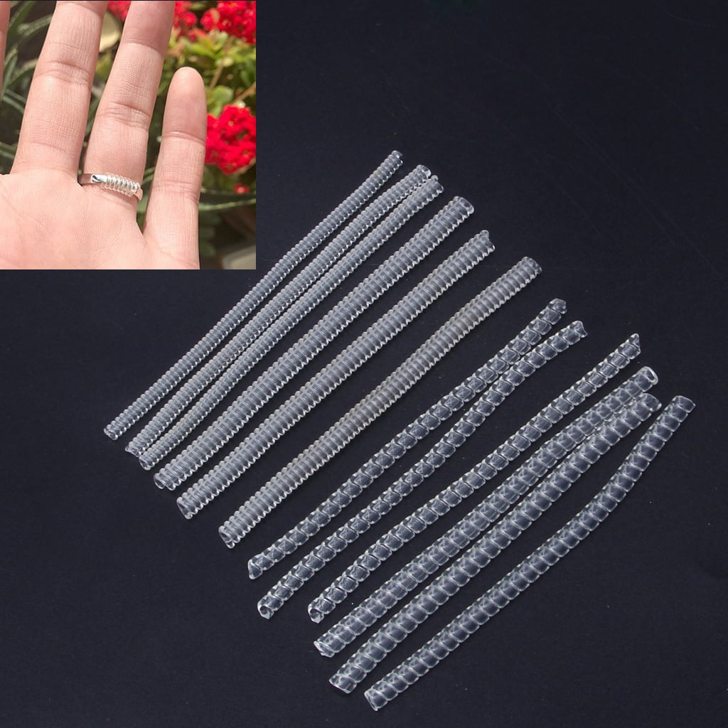 Jewelry Tools Spiral Based Ring Size Adjuster 4pcs/Set Ring Adjuster  Invisible Transparent Tightener Resizing Tool Jewelry Guard