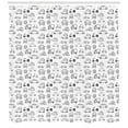 thumbnail image 3 of Ambesonne Cars Shower Curtain, Transportation Sketch Art, 69"Wx84"L, Black and White, 3 of 3