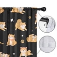 thumbnail image 4 of Blackout Kids Curtains,Shiba Inu Childrens Insulated Curtains Set Of 2,Bedroom Essentials,Toddler Room Decor 42x54in(106x137cm), 4 of 4
