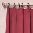 thumbnail image 4 of Quality Home Pinch Pleat Style Thermal Insulated Blackout Curtain - Burgundy - 42" x 84" (Set of 2 Panels), 4 of 4