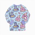 thumbnail image 6 of NOLDARES Toddler Girls Boys Halloween Pumpkin Pajamas Cotton Pjs for Boy Jammies Little Kids Sleepwear Clothes Sets(Sky Blue,6-7 Y), 6 of 9