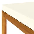 thumbnail image 6 of vidaXL Footrest with Cream White Cushion Solid Acacia Wood, 6 of 7