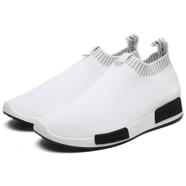 BUBUDENG Men's Slip on Walking Shoes Lightweight Athletic Sneakers