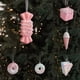 thumbnail image 1 of Adorno Navideño Colgante para Árbol de Navidad con Forma de Macaron de Goma Eva | Rosa | 5,2 X 3 X 14,5 Cm | Textura Suave y Flexible | Colores Navideños Dulces | Diseño de Macaron 3D | Adorno Colgan, 1 of 6