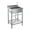 24*20*41inch, variant on Stainless Steel Utility Sink, 28 Inch Single Bowl Free Standing Sink with Faucet & Hot & Cold Water Plumbing for Laundry Room, Kitchen, Garage, Workshop, Outdoor Use, Deep Basin, Heavy-Duty