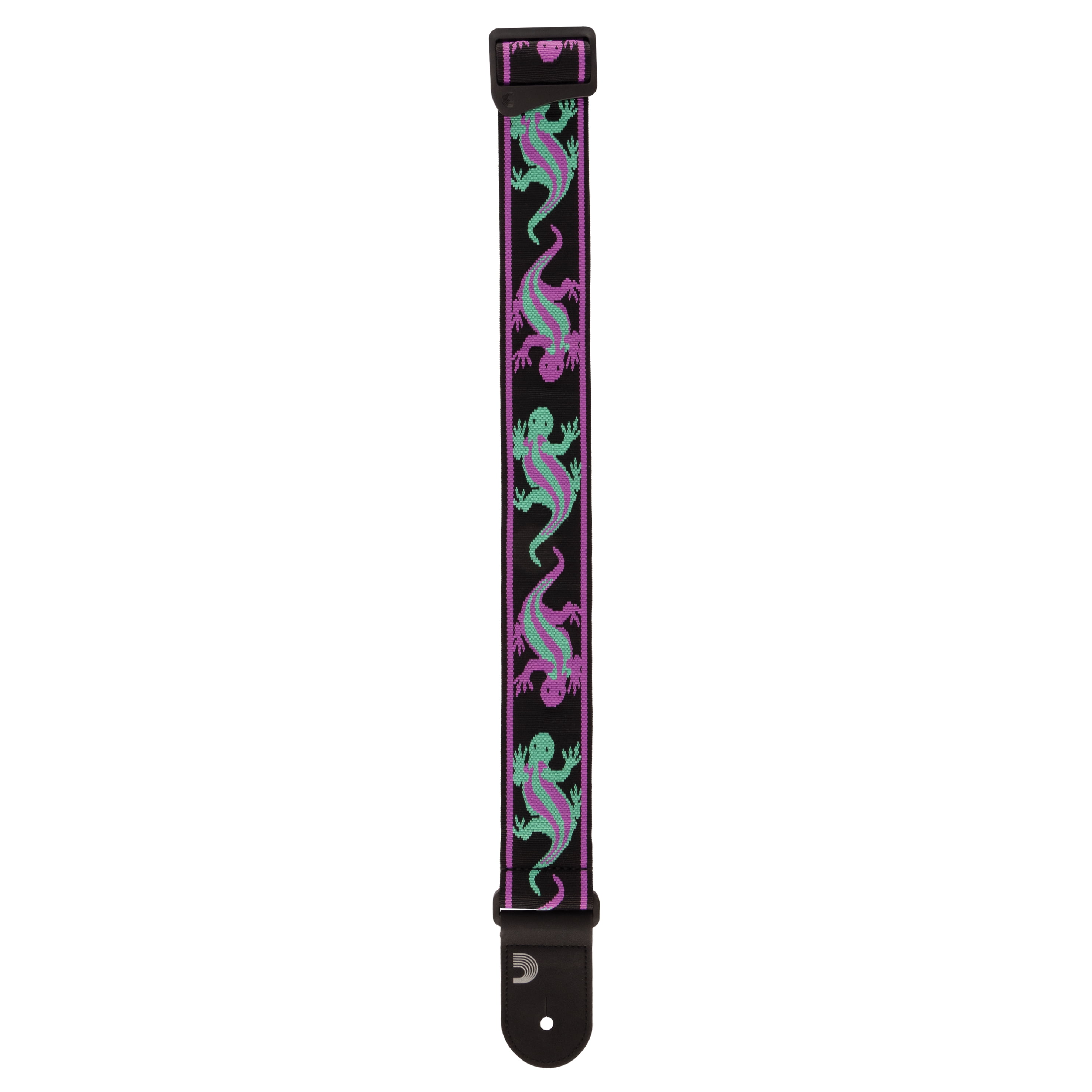 D'Addario Vintage Planet Waves Lizards Guitar Strap Purple