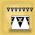 thumbnail image 3 of 12 Pack Bulk Jolly Roger Party Pennant Banner, 3 of 6