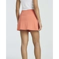 thumbnail image 4 of Real Essentials 4 Pack: Women's Ribbed Active Skort Pockets Skirt Running Tennis Golf Workout Sports (Available In Plus), 4 of 6